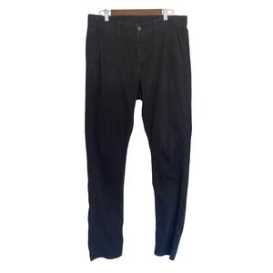 Rag & Bone Standard Issue Mens Chino Pants 34 Black Cotton Twill Straight Leg